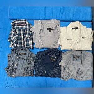 Set of 6 Banana republic button down shirts medium